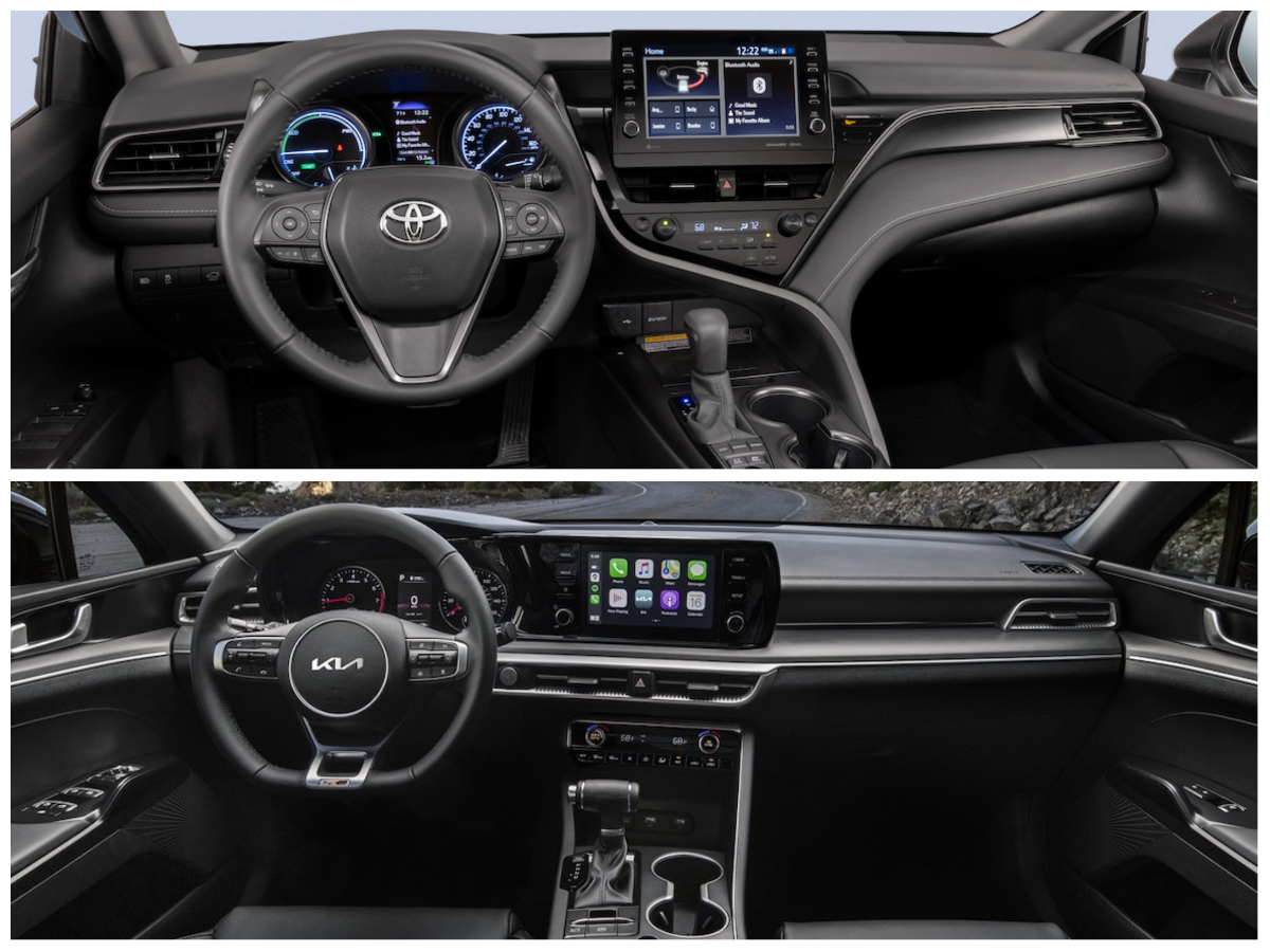 2023 Toyota Camry vs 2023 Kia K5 midsize sedans