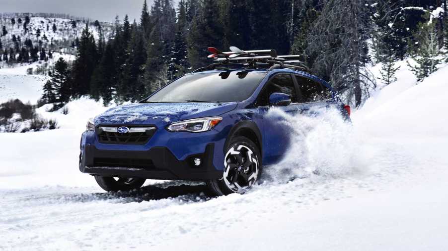 2022 Subaru Crosstrek in the snow