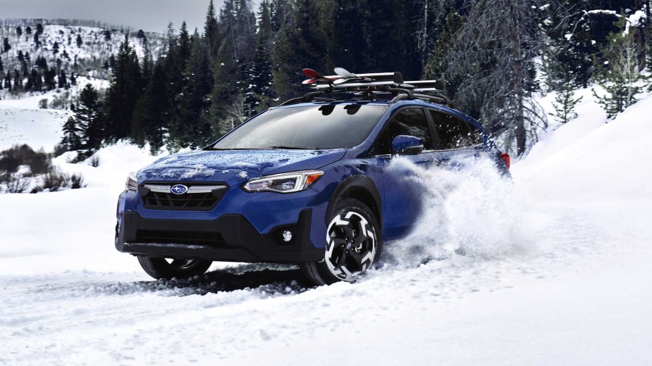 2023 Subaru Crosstrek in the snow
