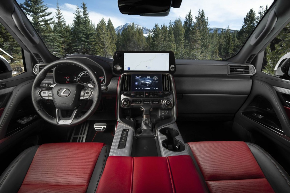 2023 Lexus LX 600 interior in F Sport trim
