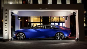 A blue 2024 Cadillac Celestiq.