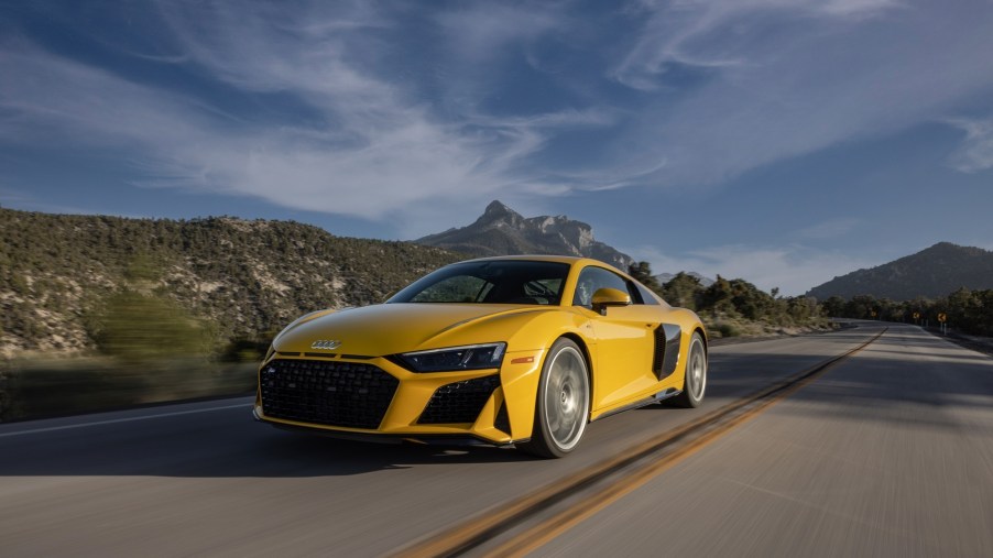 The Audi R8 is fast and refined, but not quick enough to outrun the C8 Corvette.