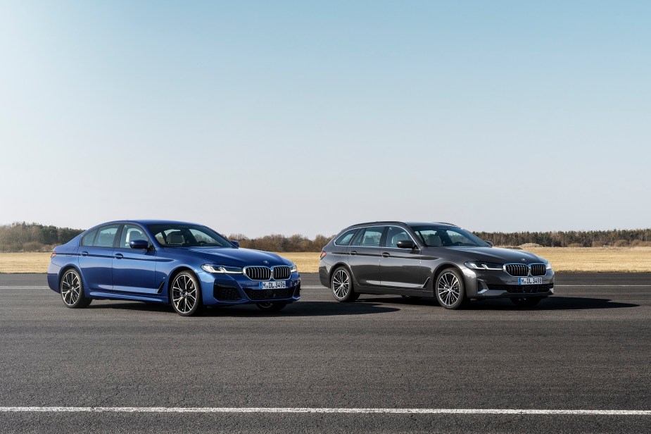 The BMW 5 Series, like the Genesis G70, is one of the safest AWD luxury sedans.