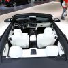White seating upholstery of a BMW M3 Cabrio seen at the Auto Mobil International Show