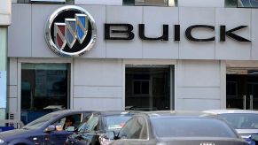 A Buick dealership with reliable cars outside.
