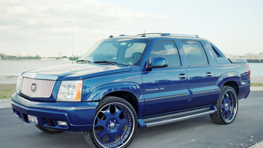 NBA star Dwyane Wade's customized Cadillac Escalade EXT luxury full-size pickup truck model