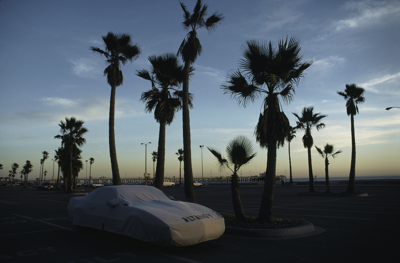 A car with a car cover on it