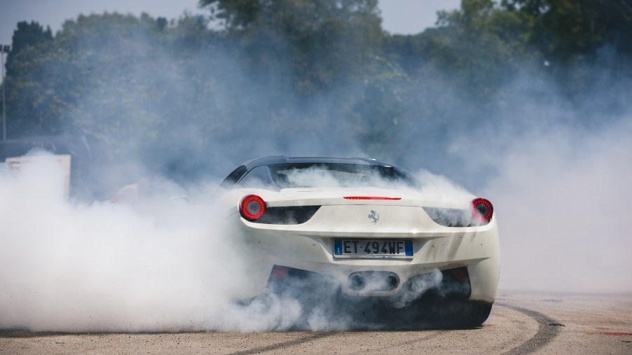 A Ferrari 458 isn't fast enough to outsprint the C8 Corvette.