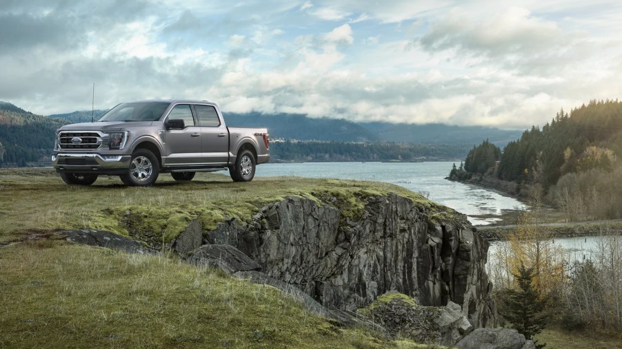 A 2023 Ford F-150 XLT shows off as a full-size truck with an optional appearance package.