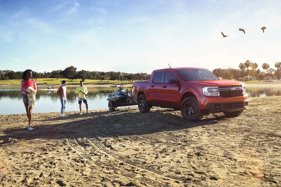Ford's small pickup, the 2023 Maverick equipped with the Tremor package.