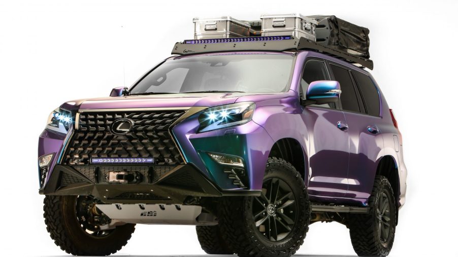 2023 Lexus Overland concept with a purple wrap