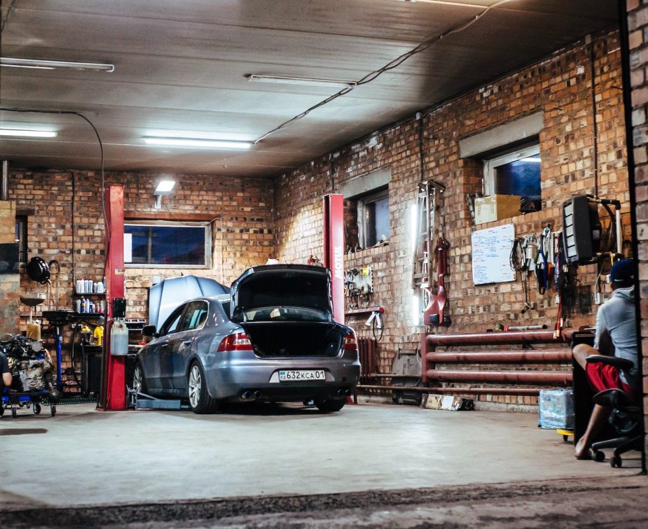 A garage large enough to wash your car in winter