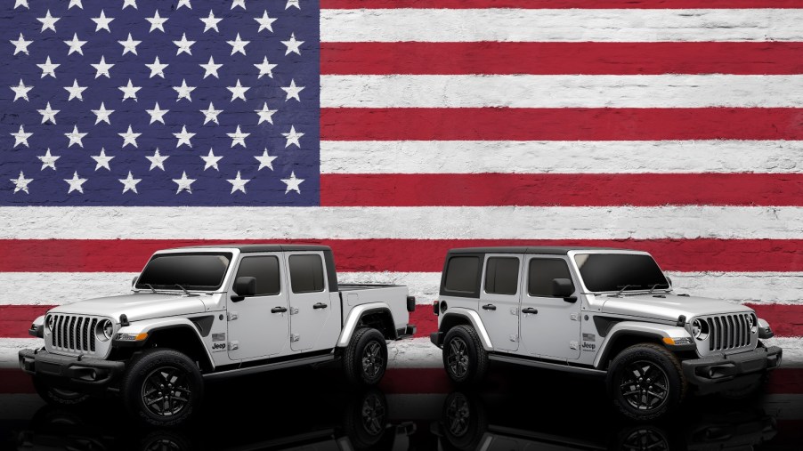 The Jeep Wrangler and Jeep Gladiator photographed here