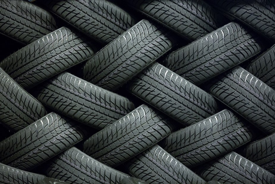 Tires of old age need to replaced with newer tires.