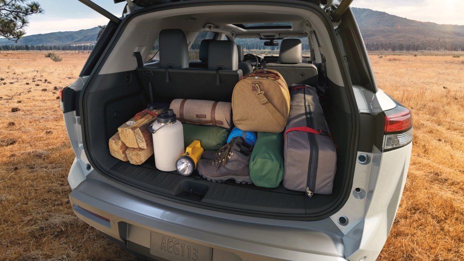 The 2023 Pathfinder has solid cargo space as a three-row SUV.