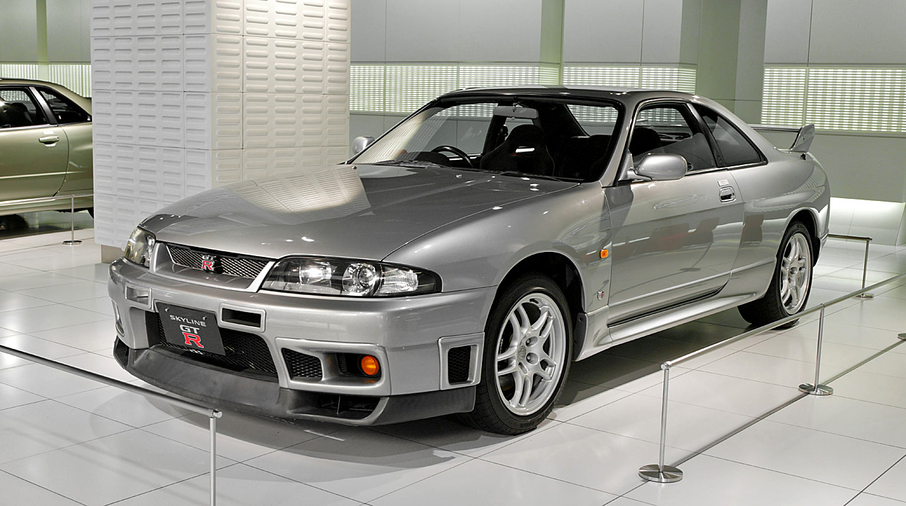 A front shot of the R33 Nissan Skyline GT-R
