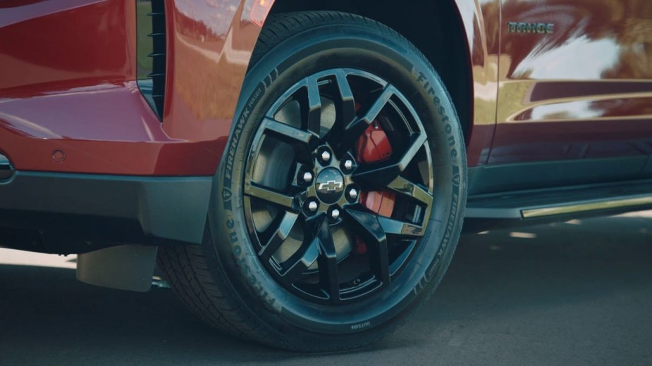 Red Brembo Brakes Tahoe RST Performance Edition