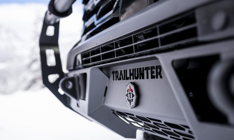 The grille of the new  Toyota Tundra Trailhunter concept