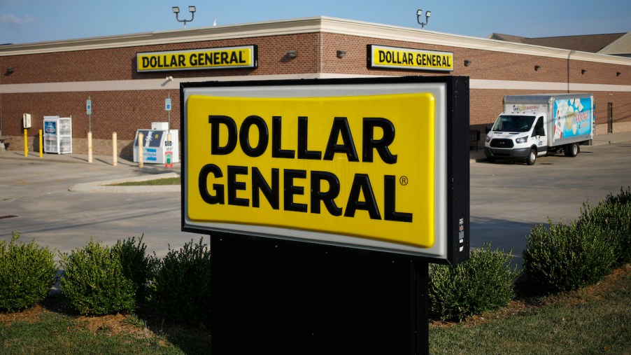 A Dollar General where you can potentially park overnight at a Dollar General.