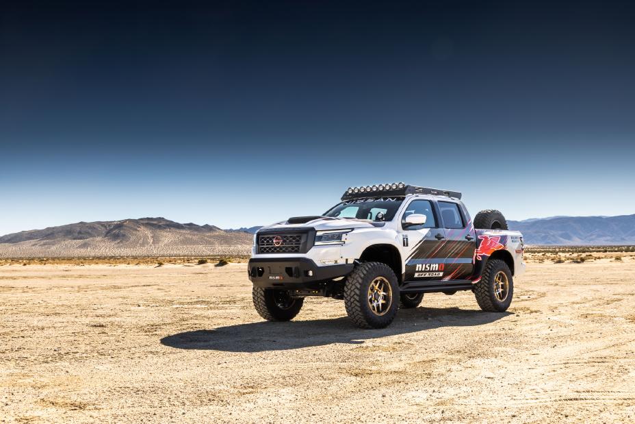 The NISMO Off-Road concept truck packs the 400-horsepower v8 from the Titan into a wide body kit. 