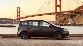 Sono Sion EV at the Golden Gate Bridge