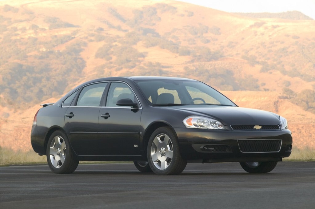 A 2010 Chevrolet Impala shows off its front-end styling.