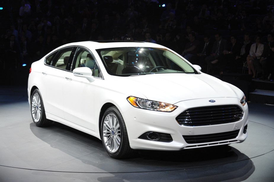 A 2012 Ford Fusion like this one and the Mazda6, is one of the best used sedans for the money. 