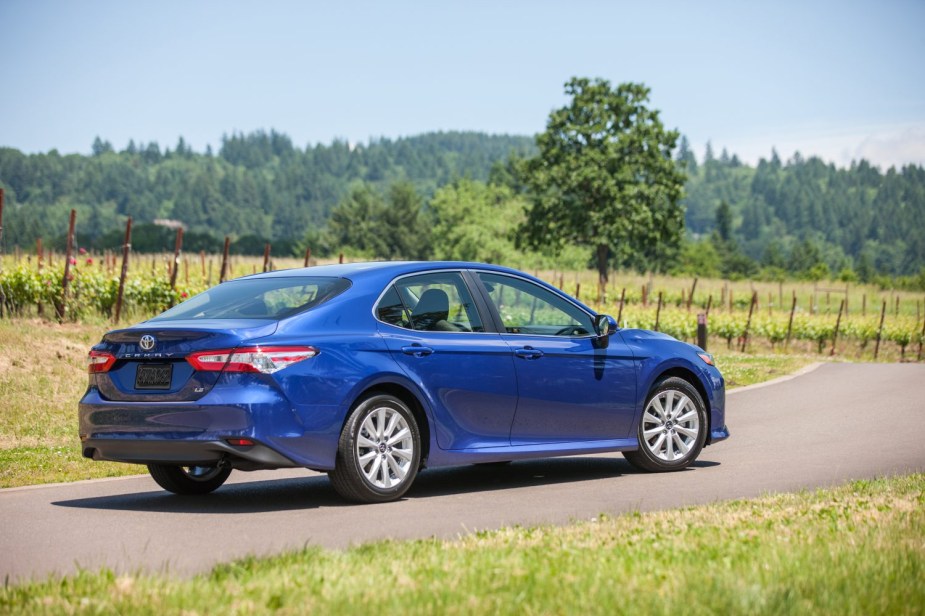 2018 Toyota Camry in blue