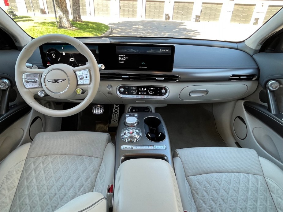 2022 Genesis GV60 front interior view