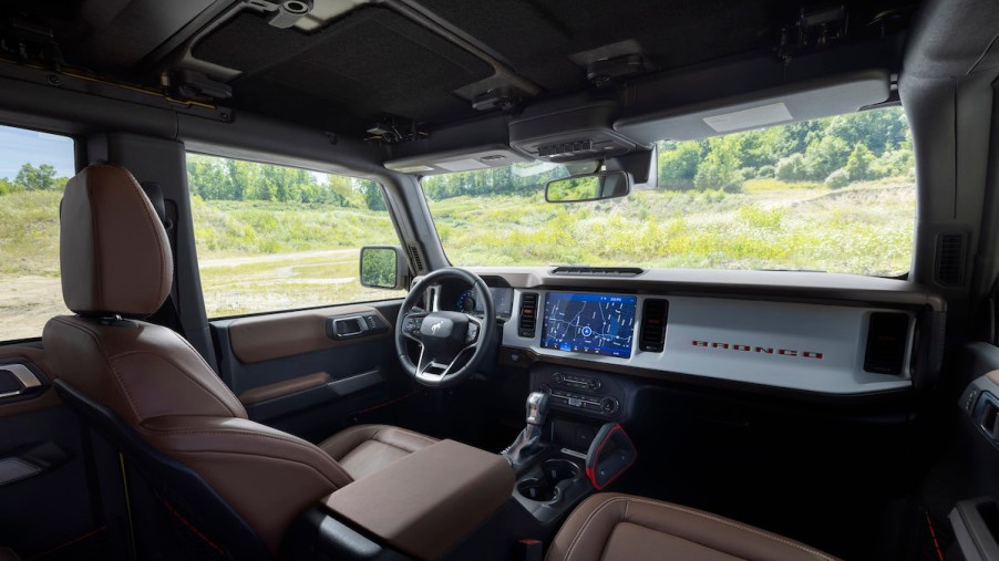 2023 Ford Bronco Heritage Limited Edition interior.