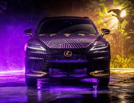 Adidas Designed a Gorgeous Lexus RX 500h F Sport to Celebrate Black Panther: Wakanda Forever