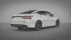 A white 2023 Nissan Maxima parked