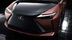 The front end of a 2023 Lexus RZ