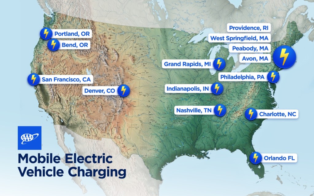 AAA Mobile Electric Vehicle Charging Trucks Are Hitting the Road