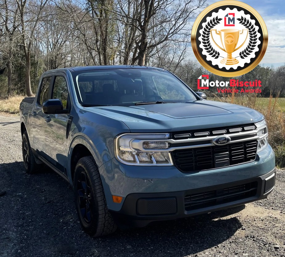 2022 Ford Maverick truck of the year in the MotorBiscuit Vehicle Awards