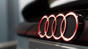 An Audi logo, with many that are the most reliable Audi models.