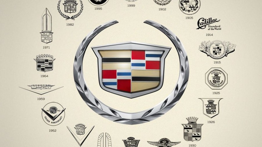Cadillac Logo from 1902 to 1999