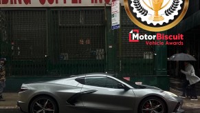 MotorBiscuit Car of the year:2022 Chevrolet C8 Corvette in the rain