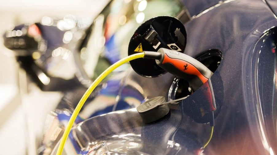 An EV charging with Google's new update it will make charging an EV easier.