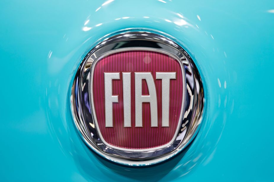 The Fiat automaker logo pictured at the 2014 Paris Motor Show