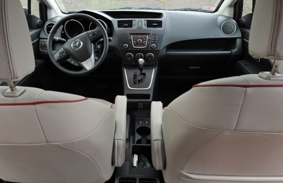 A Mazda 5 with an automatic transmission, a manual transmission came standard. 
