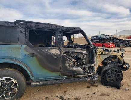 This Ford Bronco Burned Up After a Panic Stop
