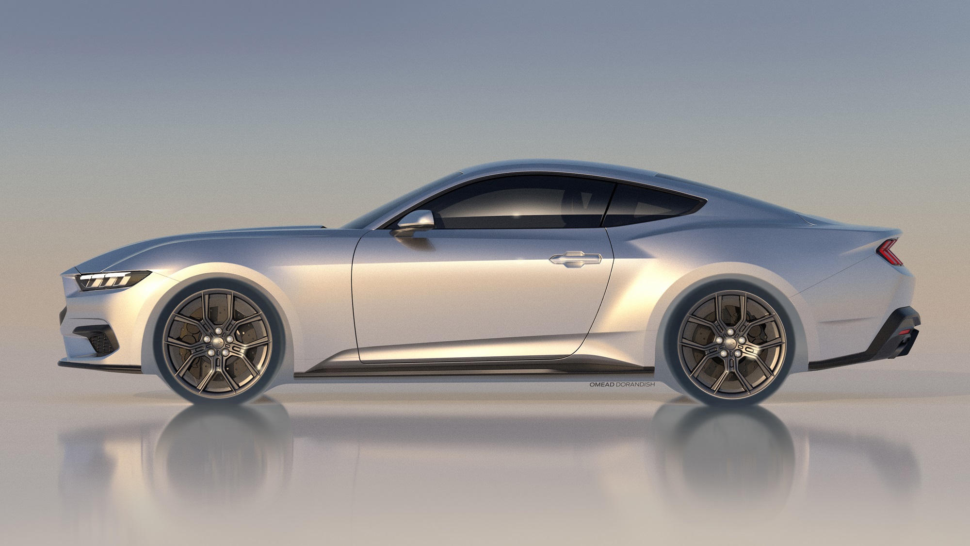 A new Ford Mustang EcoBoost like this silver concept deserves a strong car name.