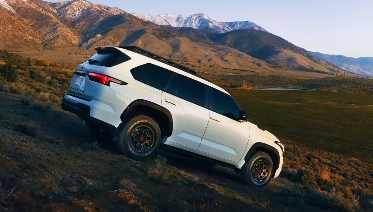 As a hybrid SUV, the 2023 Toyota Sequoia shows off the off-road chops of the TRD Pro