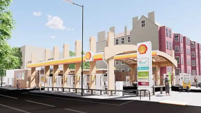 Shell recharging station