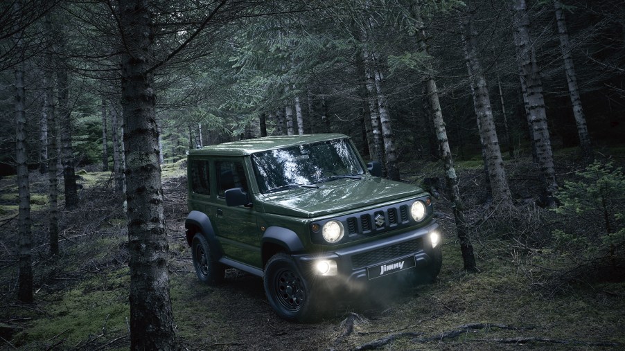 The Suzuki Jimny is an off-road SUV that could compete with the Jeep Wrangler.