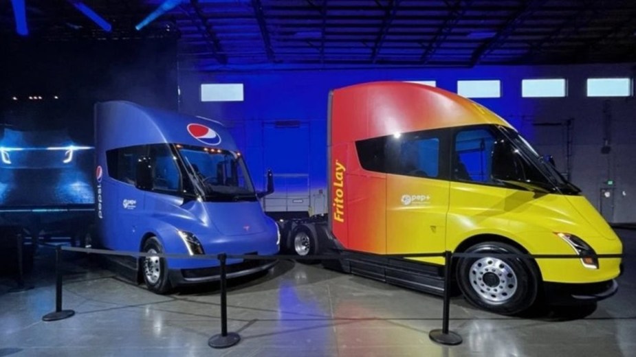 Pepsi and Frito-Lay Tesla Semi Trucks