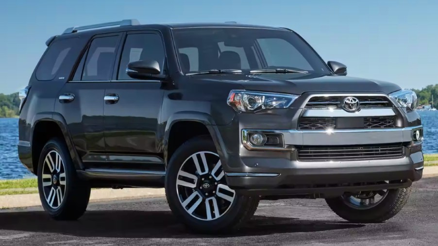 A gray 2023 Toyota 4Runner midsize SUV is parked.