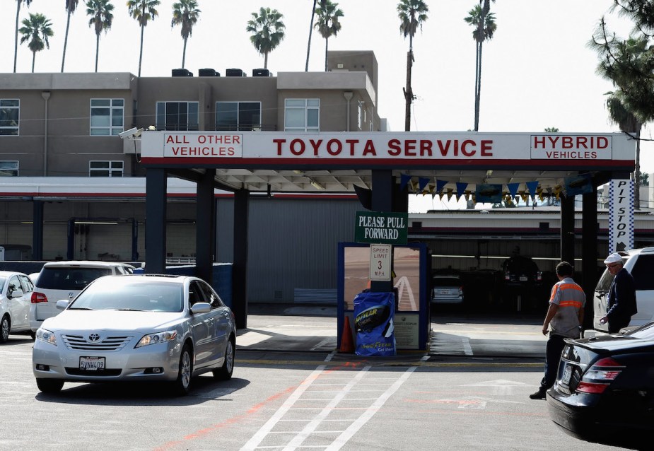 Toyota service drive where people pay minimum 5 years maintenance cost