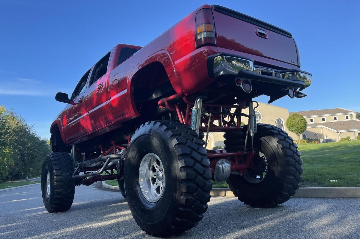a Lifted chevy truck